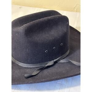 Double SS Hat Collection Size 6 1/2 Black Cowboy Hat Comfort Bandido Pigalle